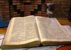 Bible and cup: no description