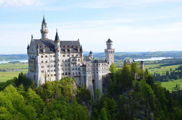 fairytale castle: castle neuschwanstein in germany,bavaria