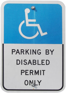 Handicap sign: no description