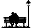 lovers silhouette: lovers silhouette on the bench, make your own compilation