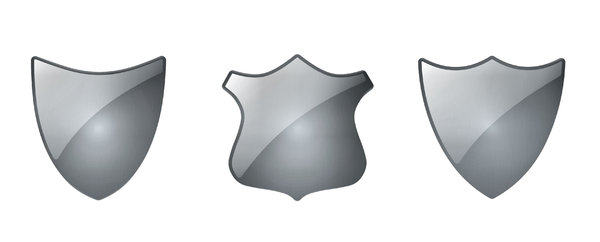 Shield: The shape of shields in 3 colors versions: gold, bronze, silver