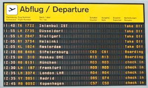 airport departure table: airport departure table