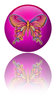 Butterfly Ball: Butterfly ball with reflection.Please visit my stockxpert gallery:http://www.stockxpert.com ..