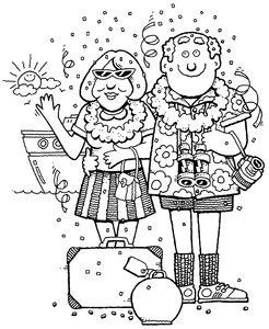 Travel: Cartoons on Holiday!Please visit my stockxpert gallery:http://www.stockxpert.com ..