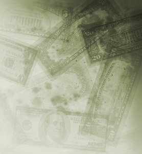 Grungy Money 1: Variations on a grungy money texture.