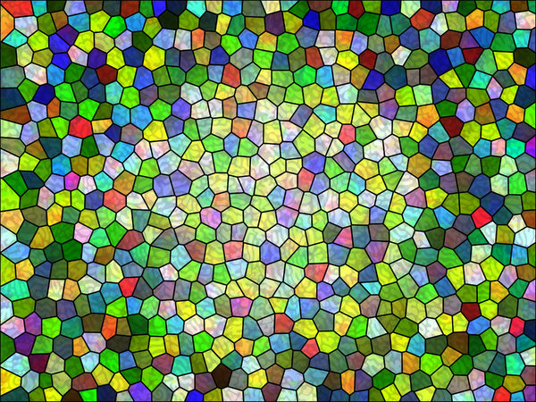 Colours 9: A series of digital abstract paintings with a stained glass effect.