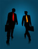 Business Silhouette: Business deal concept