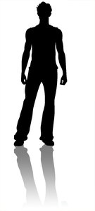 Male Silhouette: My silhouette Dressed in informals               