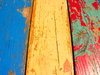 Funky Wood: I like the cool color scheme on this old funky painted wood.