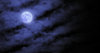 Blue Moon: I took this shot last fall, the exposure was long so even the slow moving clouds looked active, the moon stayed in the right spot though. :-)