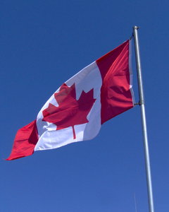 Canadian Flag: I can't believe I got this shot at the exact moment I did. Makes me want to shout out our anthem O'Canada. 
