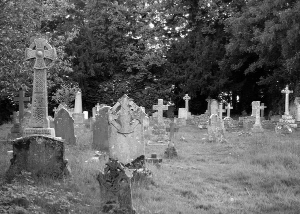 Graveyard: church Graveyard