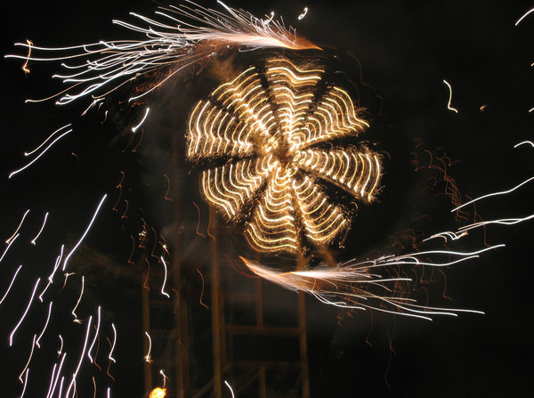 wheel of fire: fireworks