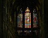 In Prague Castle: Windows of St. Vitus Cathedral in Prague, Castle