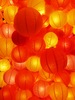 orange lanterns background: orange lanterns background