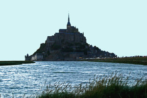 mont st. michel 3: different view at Mont St. Michel (France)