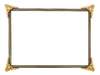 Gold Corners Metal Frame: One of a series of picture frames.