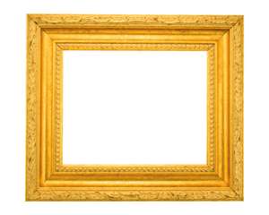 Bright Gold Frame: One of a series of picture frames.