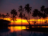 Sunset in Sri Lanka: Sunset viewed from resort in Sri Lanka