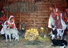Nativity: Scene from a life size nativity at the Luxembourg Christmas market.