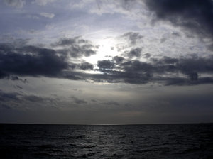 Dark Sky & Sea: Taken while on the ferry from France to the UK.