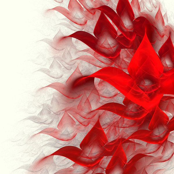 Blood Flowers: Created by me and my laptop with Apophysis 2.08