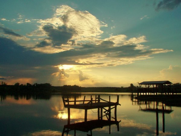 Alabama Country Dreams: L-Pond at sunset