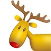 Christmas Elements - Rudolf: Rudolf reindeer on the white background