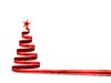 Christmas Elements - Tree 2: Ribbon christmas tree on the white background