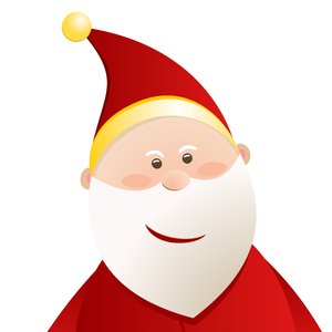 Christmas Elements - Santa 2: Santa Claus on the white background