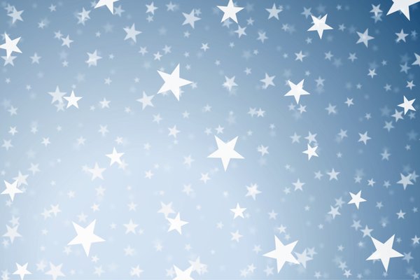 Winter Stardust: Winter Stardust on a blue background