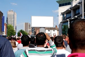 your message here: England 'play' football during the world cup. English nails were bitten... 

Now the screen is blank you can add your own message to be viewed by the ever attentive crowd.