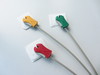 ECG: ECG electrodes in usual colores