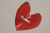 Healed heart: Heart with a band-aid