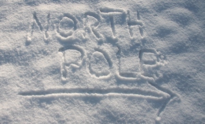 North pole - this way: The way to Santa