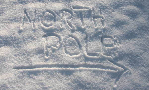 North pole - this way: The way to Santa