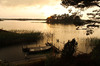 seaside: Evening impression at Lake Vänern in Sweden