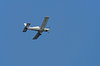 Little airplane: Little airplane under polish sky