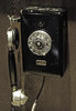 Old phone: Old hanging telephone