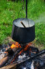 Kettle over the fire 2: Camp-fire with hanging over pot