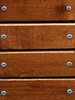 Wood and texture: Lumber mounted with the aluminium rivets