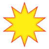 A star 2: Coloured star shape