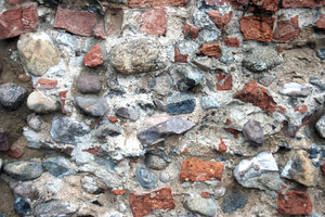 Medieval wall texture 5: Bricks and stones wall pattern