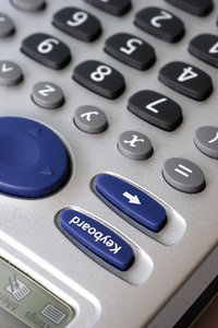 Fingerboard of advanced calcul: Numeric keyboard of calculator