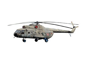 Old soviet helicopter from pol: Mil Mi-8 (Russian Ми-8, NATO reporting name 