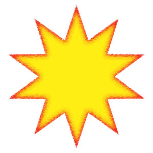 A star 2: Coloured star shape