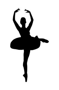 Ballet 4: Silhouette of dancing girl