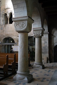 Romanesque columns from Frose: 
