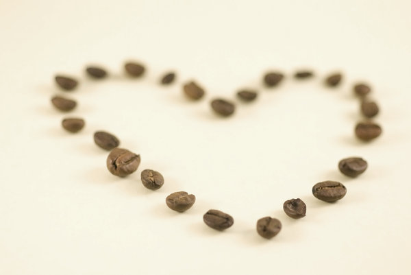 Coffee heart 2: Shape of heart with coffee beans