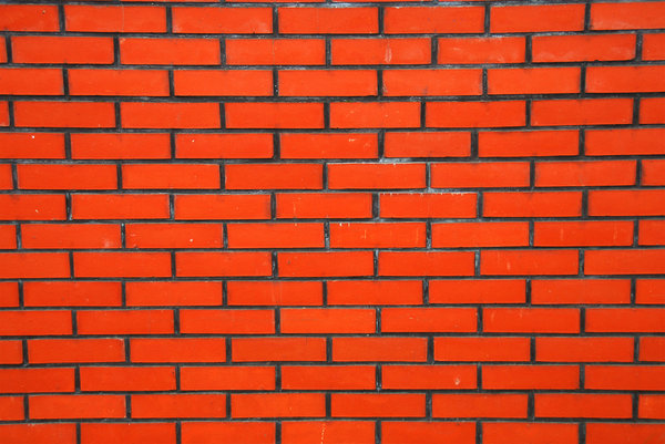 red wall texture: Ceramic bricks pattern